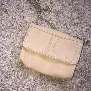 Tan over the shoulder bag